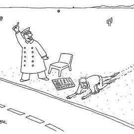 A Man Who Has Just Crawled Through The Desert by Jack Ziegler