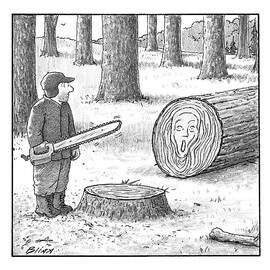 A Man Who Has Just Cut Down A Tree Sees That by Harry Bliss