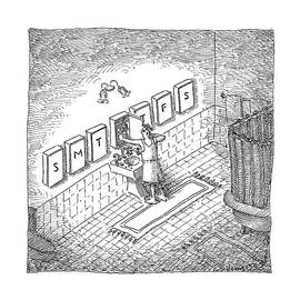 A Man's Bathroom Medicine Cabinets Are Labeled by John O'Brien