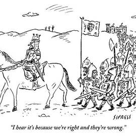 A Medieval Army Leaves A Castle On Foot Led by David Sipress