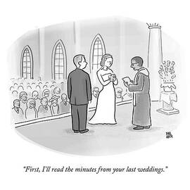 A Minister Performing A Wedding Speaks by Paul Noth