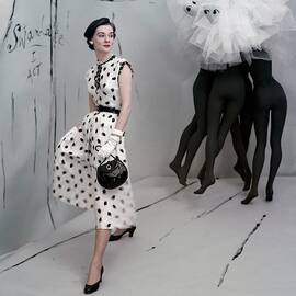 A Model In A Mollie Parnis Dress by Horst P. Horst