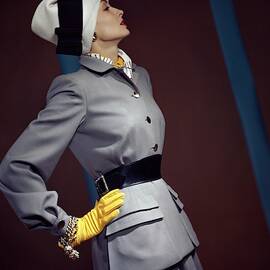 A Model In A Vogue Couturier Suit by Horst P. Horst