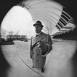 A Model Wearing A Worumbo Camel Hair by Chadwick Hall