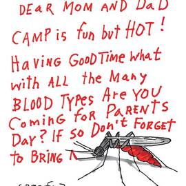 A Mosquito Writes In Blood A Letter Home by Michael Crawford