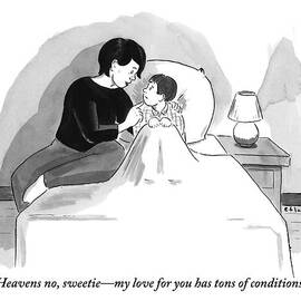 A Mother Sits Next To Her Young Son Who by Emily Flake