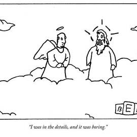 A Person Now In Heaven Talks To God by Bruce Eric Kaplan