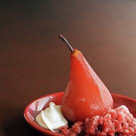 A Poached Pear by Romulo Yanes