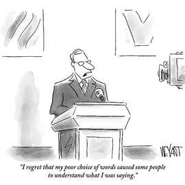 A Politician Speaks At A Podium by Christopher Weyant