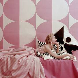 A Portrait Of Lisa Fonssagrives Lying by Richard Rutledge