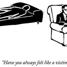 A Psychiatrist Sits With His Patient by Drew Dernavich
