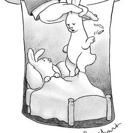 A Rabbit Is Being Pulled Out Of A Hat by David Borchart