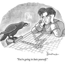 A Raven Is About To Add An N To The Word Evermore by David Borchart