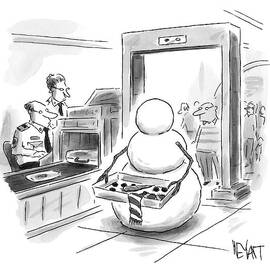 A Snowman Goes Through Airport Security by Christopher Weyant