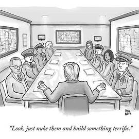 A Spectacularly Coifed Politician Speaks by Paul Noth