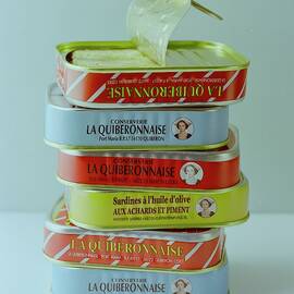 A Stack Of Cans Of Sardines by Romulo Yanes