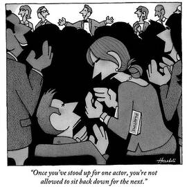 A Standing Woman Is Talking To A Seated Man by William Haefeli