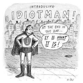 A Superhero With An I On His Chest by Roz Chast