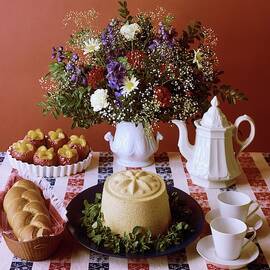 A Table Of Pastries by Mary Faulconer