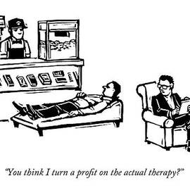 A Therapist's Office With A Concession Stand by Drew Dernavich