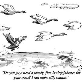 A Toucan Tries To Catch Up With Migrating Canada by Farley Katz