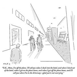 A Traveler Walking Through The Airport Speaks by Kim Warp