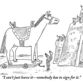 A Trojan Horse Is Delivered To A Guarded Castle by Michael Maslin