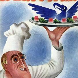A Vanity Fair Cover Of Roosevelt At Thanksgiving by Miguel Covarrubias