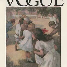A Vintage Vogue Magazine Cover With Children by Christine Wright