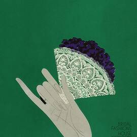 A Vogue Cover Of A Woman's Hand Holding Flowers by Eduardo Garcia Benito