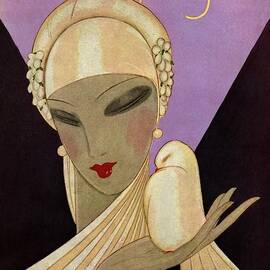 A Vogue Magazine Cover Of A Woman by Eduardo Garcia Benito