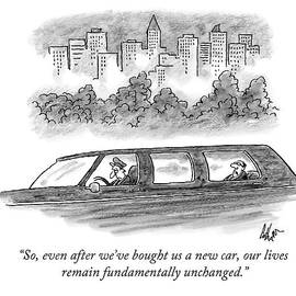 A Wealthy Man In The Back Of A Limousine Speaks by Frank Cotham