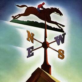 A Weathervane With A Racehorse by Joseph Binder