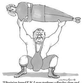 A Weightlifter Lifts A Woman by Michael Crawford