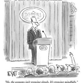 A White House Spokesman Addresses A Press by Christopher Weyant