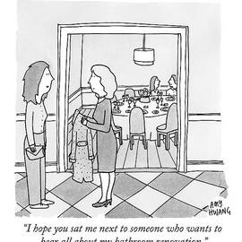 A Woman Arrives At A Brunch Party by Amy Hwang