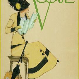 A Woman Holding A Map For Vogue by Jessie Gillespie