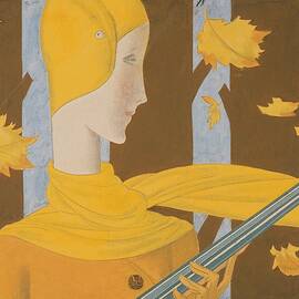 A Woman Holding A Rifle by Eduardo Garcia Benito