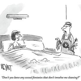 A Woman Is Sitting Up In Bed And Her Husband by Christopher Weyant