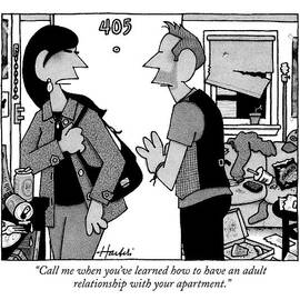 A Woman Leaves A Man's Apartment by William Haefeli