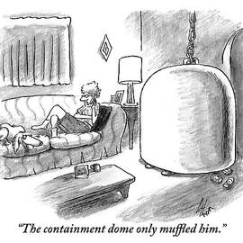 A Woman Lying On A Couch Is Next To A Person by Frank Cotham