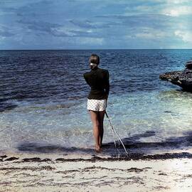 A Woman On A Beach by Serge Balkin