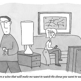 A Woman Seated On A Couch In Front by Peter C. Vey