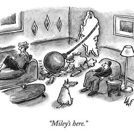 A Woman Speaks On The Phone by Frank Cotham