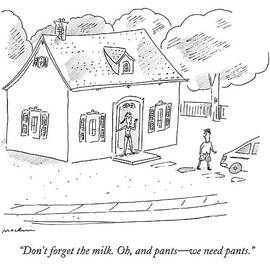 A Woman Speaks To Her Husband From The Doorway by Michael Maslin