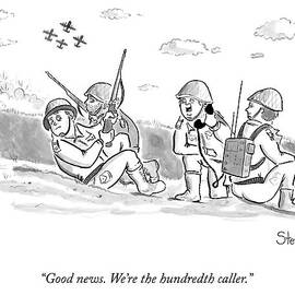 A World War 2 Soldier Speaks Into A Radio-pack by Avi Steinberg