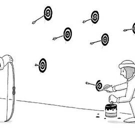 A Young Assistant To The King Paints Bullseyes by Charlie Hankin