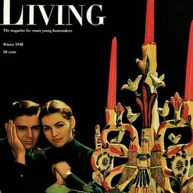 A Young Couple Next To A Candelabra by Herman Landshoff