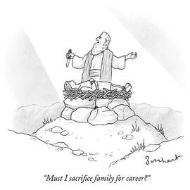 Abraham Is About To Sacrifice His Son by David Borchart