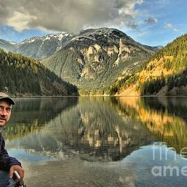 Adam Jewell At Diablo Lake by Adam Jewell